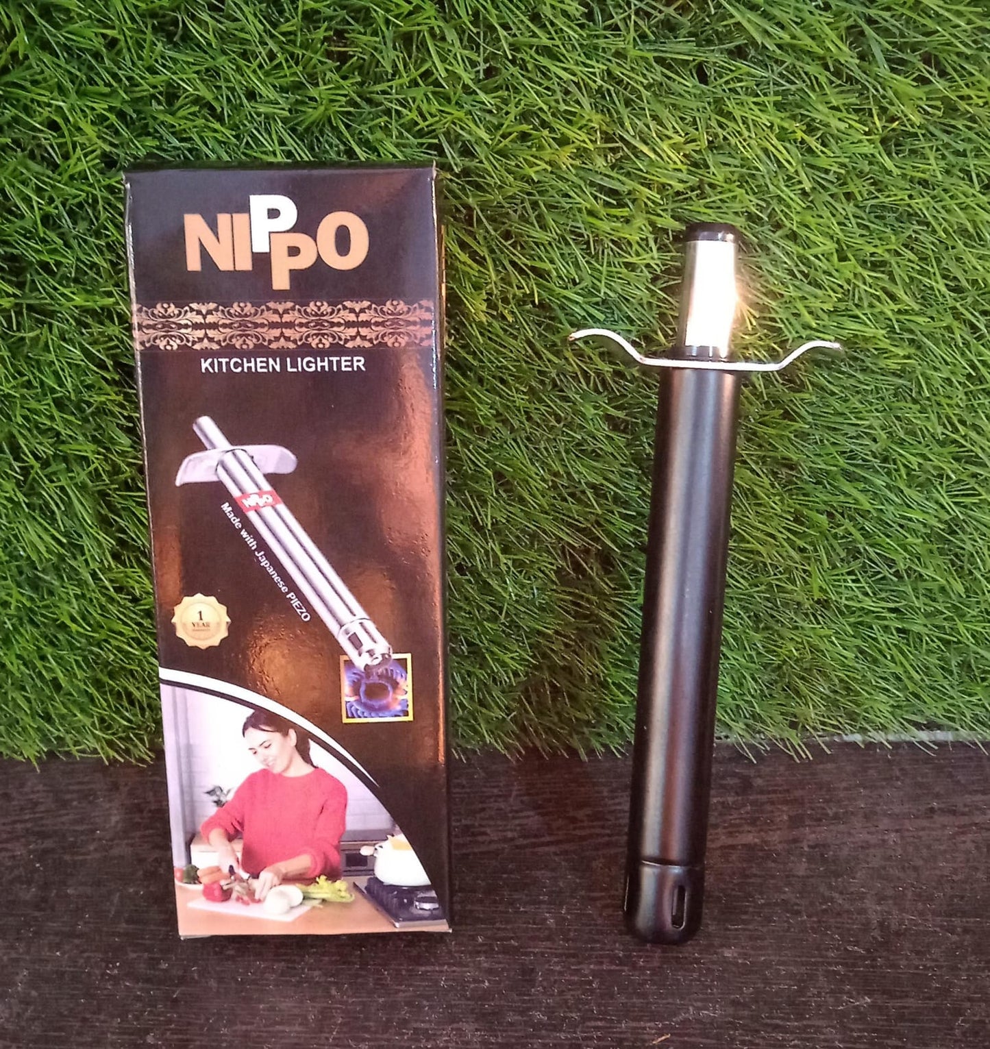 Stainless Steel Gas Lighter for Kitchen Gas Stove, Long Lasting, Unbreakable Lighters for Gas Stoves, Restaurants & Kitchen (1 Pc) Your Brand