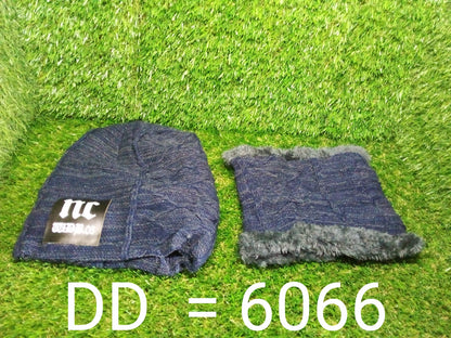 Ultra Soft Unisex Woolen Beanie Cap Plus Muffler Scarf Your Brand