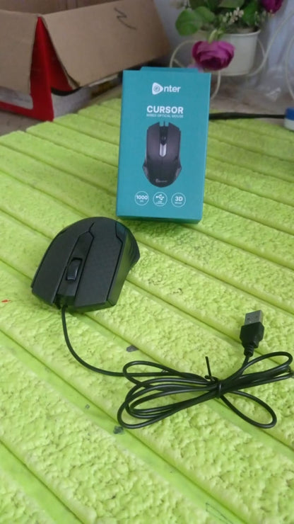 Computer / Laptop Wired Optical Mouse (1 Pc) Your Brand