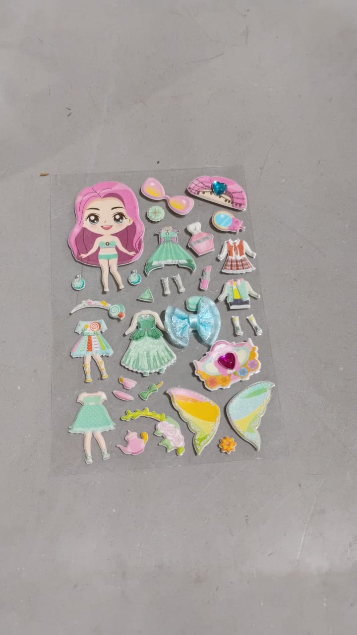 Multipurpose Adhesive 3D Stickers (1 Sheet /15×10 Cm) Your Brand