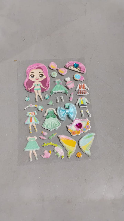 Multipurpose Adhesive 3D Stickers (1 Sheet /15×10 Cm) Your Brand