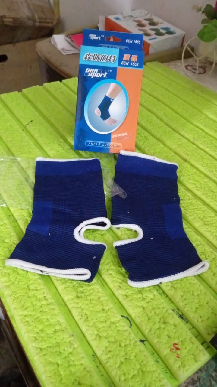 Adjustable Ankle Support Brace Cap Wrap Pad (1 Pair) Your Brand