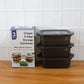 Rectangular Food Storage Containers - (3 Pc / Set)
