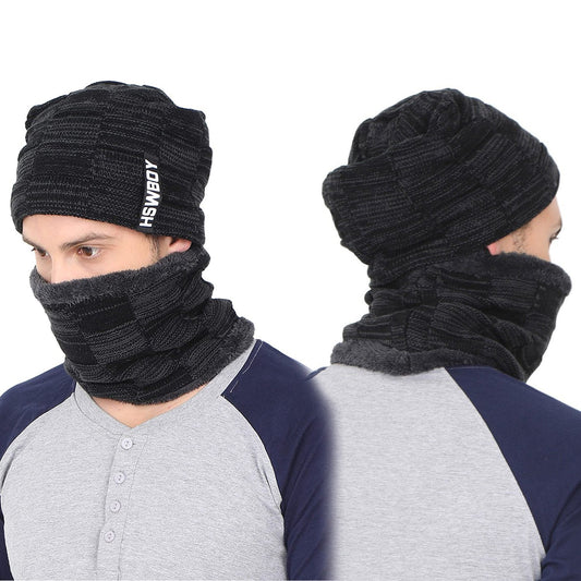 Ultra Soft Unisex Woolen Beanie Cap Plus Muffler Scarf Your Brand