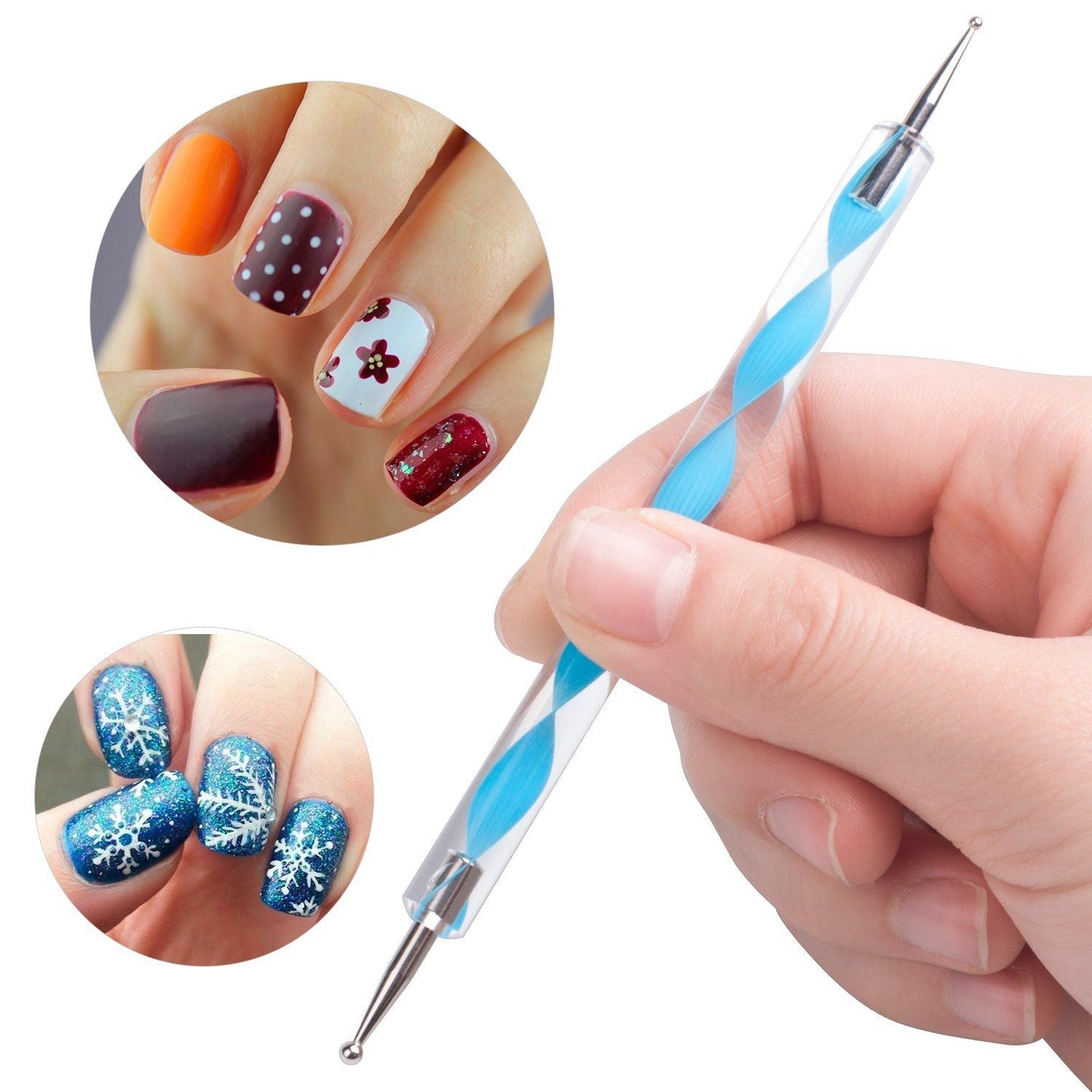 Nail Art Point Pen and Set Used by Women's for Their Fashion Purposes (Pack of 5Pcs) Your Brand