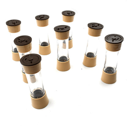 Revolving Spice Rack, 8 Spice jars with 120 ml, Condiment Set Your Brand