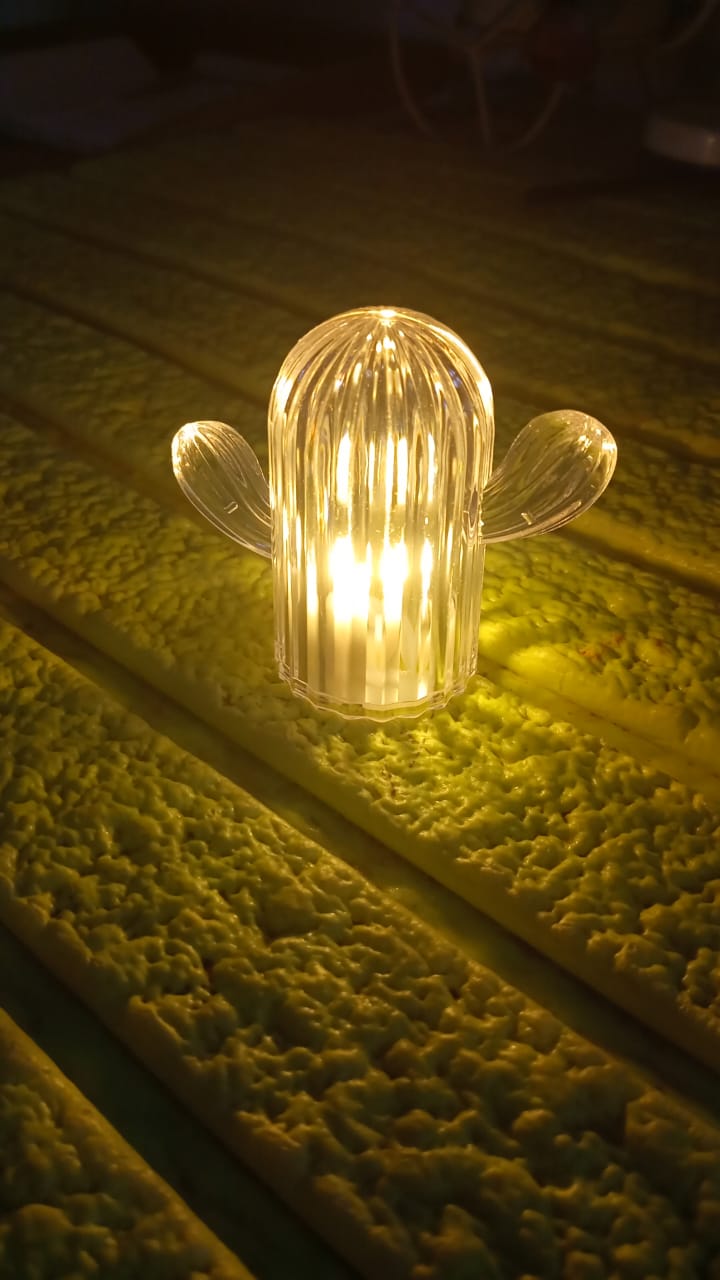 Cute Cactus LED Night Light (Cactus / 4 Pcs Set) Your Brand