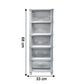 Multi-Purpose Anti-Slip 5 Layer Modular Drawer Storage System (68×33 Cm)