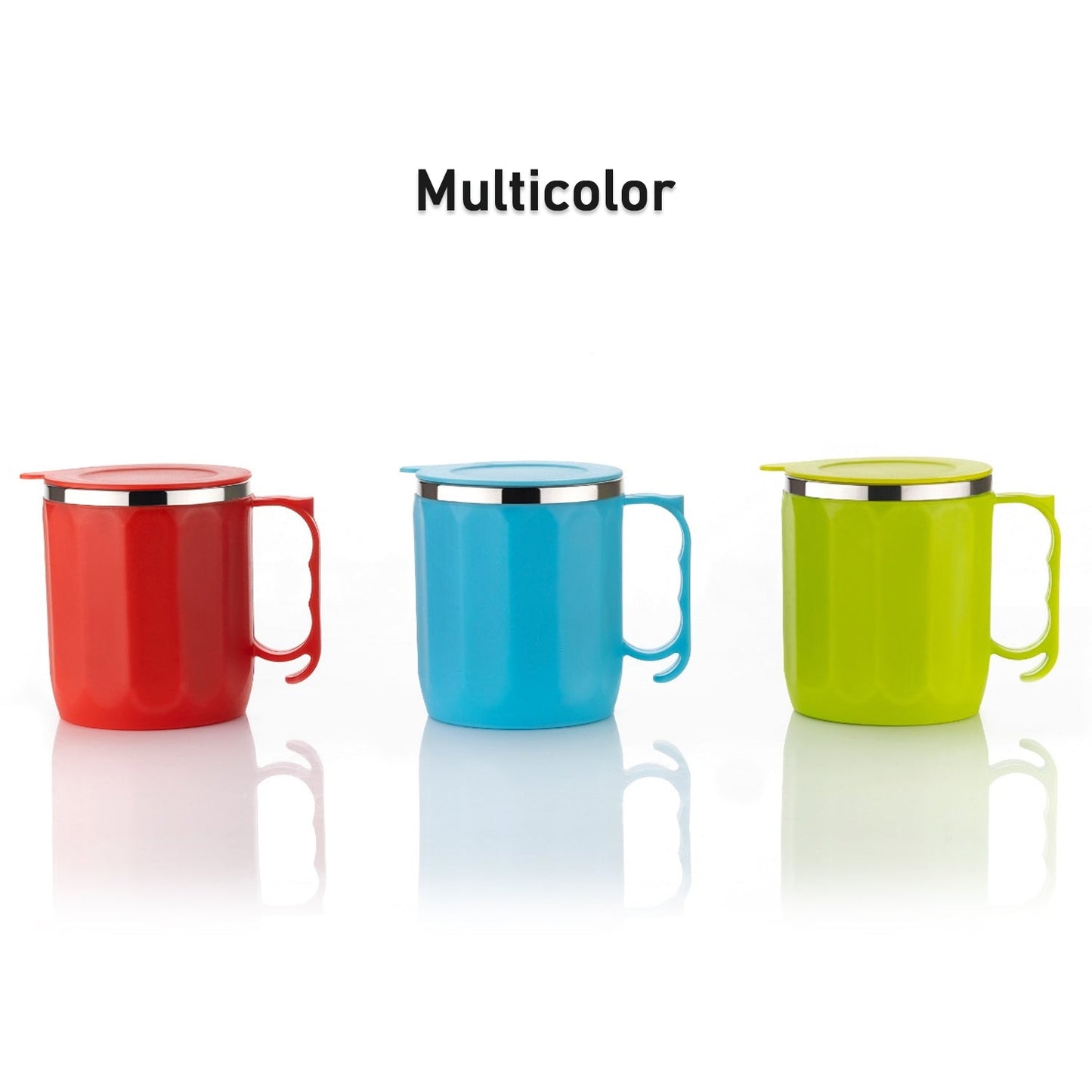 250ML Stainless Steel Mug: Insulated, Leakproof Lid, Hot/Cold Drinks (Mix Color) Your Brand