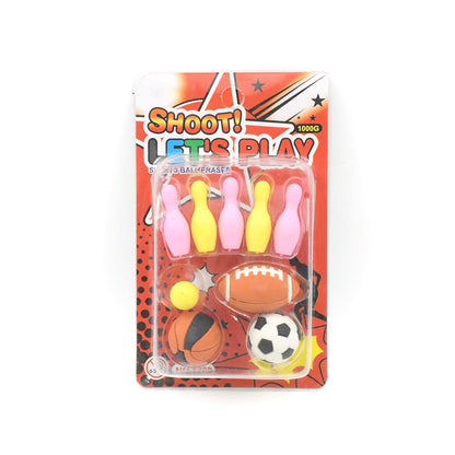 Mini Eraser Set for Kids (9 Pieces) - Fun Designs, Party Favors, School Prizes Your Brand