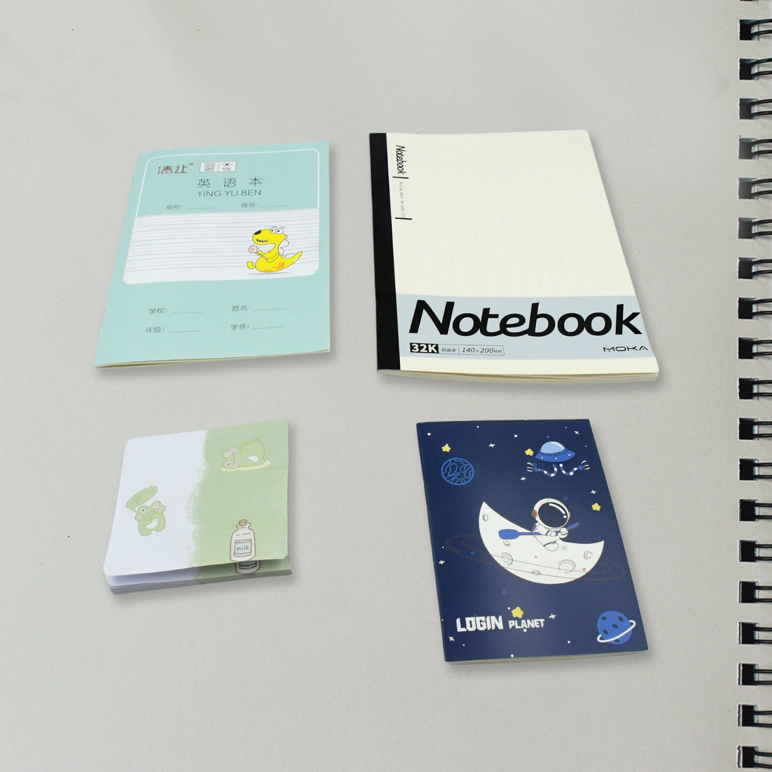 Cartoon Stationery Box  Cartoon Design School Box Book , diary , Pen , Eraser, Sharpner , Sticker & Pen Refill Student Gift School box  (1 box) Your Brand