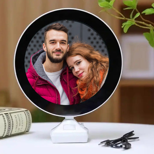 Plastic 2 in 1 Mirror Come Photo Frame with Led Light Your Brand