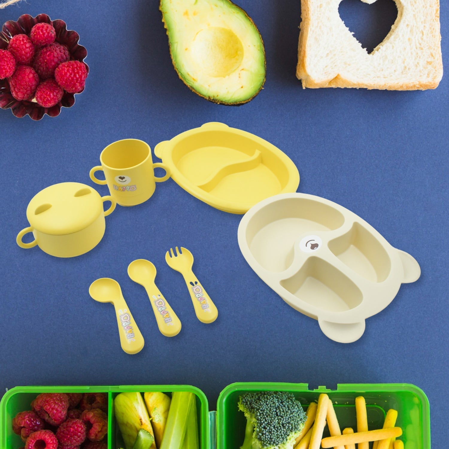 Baby Feeding Set For Kids And Toddlers (7 pcs set) Your Brand
