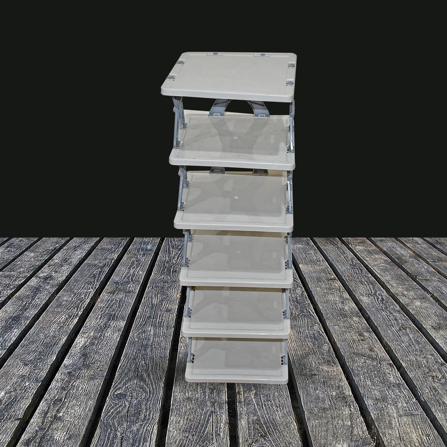 Foldable Shoe Rack (1 Pc, 6 Layers): Space-Saving, Entryway Storage Your Brand