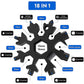 Durable 18-in-1 Snowflake Multi-Tool – Portable Bottle Opener, Screwdriver & Wrench