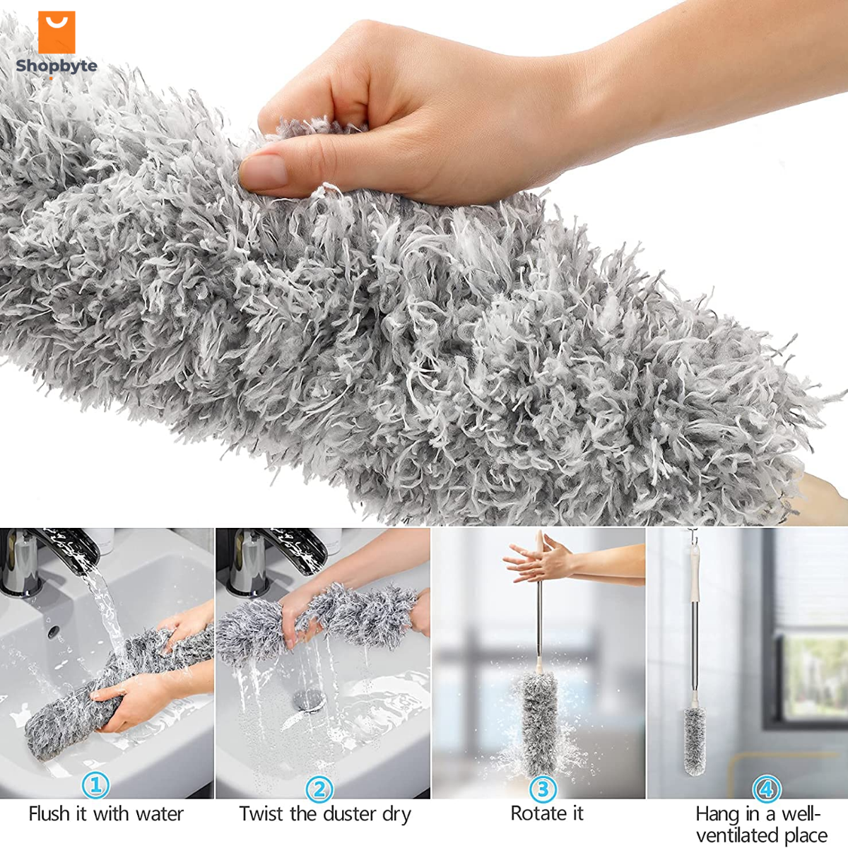 EXTENDABLE CLEANING DUSTER + FREE GIFT SHOPBYTE