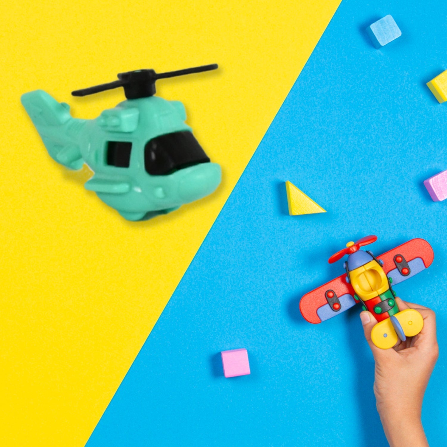 Small DIY Helicopter Toy, Small Kid's Toy, Rotating Tail  Wing DIY Helicopter (30 Pc Set) Your Brand