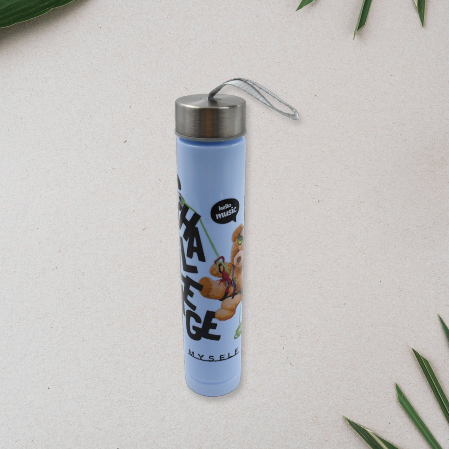 Plastic Water Bottle 3pc Set,3  Different Size Bottle High Quality Water Bottle Plastic Water Bottle BPA-Free & Leak-Proof!  Cartoon Printed Design for Kids' School, For Fridge, Office, Sports, School, Gym, Yoga (3 Pc Set) Your Brand