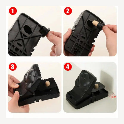 Mouse Catcher Trap Cage with Mouse Figure for Home, Kitchen, Room, Office, Indoor, Outdoor Mice Pest Control Reusable (1 Pc) Your Brand