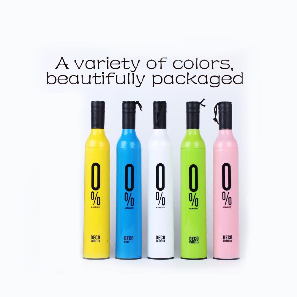 Pocket Folding Wine Bottle Umbrella Your Brand