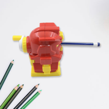 Sharpener for Pencil with Removable Tray Hardiness Steel Cutter, Kids Teddy Shaped Pencil Sharpener Machine, Birthday Return Gift Stationary Gifts Your Brand