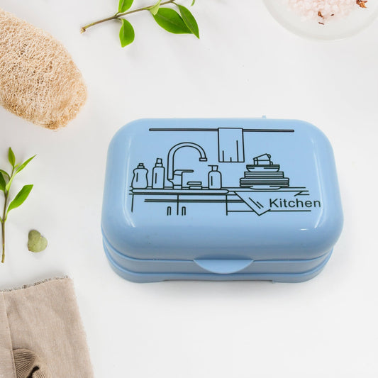 Soap Dish with Drain Soap Holder, Soap Saver Easy Cleaning, Soap Tray for Shower Bathroom Kitchen (1 Pc) Your Brand