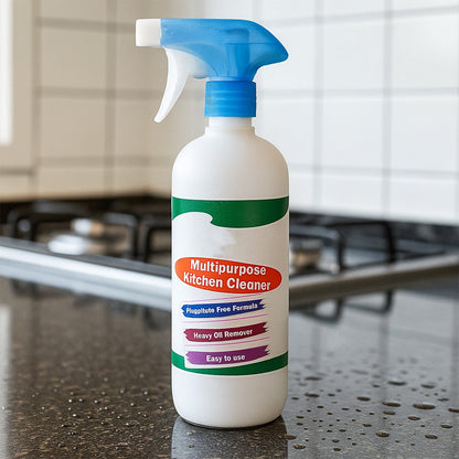Kitchen Cleaner Spray for Oil & Grease on Stoves (Approx 500ml, Non-toxic)