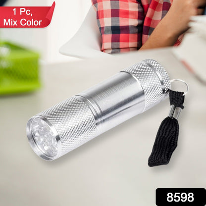 Portable Mini Torch, Super-Bright Mini 3 LED Bulb Pocket Torches - Small Keyring Torch Flashlight for Camping, Hiking, DIY, Travelling, Outdoors and More 3 Battery operated (Battery not included / 1 pc / Mix Color ) Your Brand