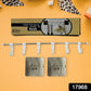Stainless Steel Utensil Hanger Rail Nail Free Wall Mount