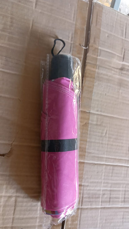3-Fold Sun & Rain Protective Foldable Umbrella (1 Pc) Your Brand