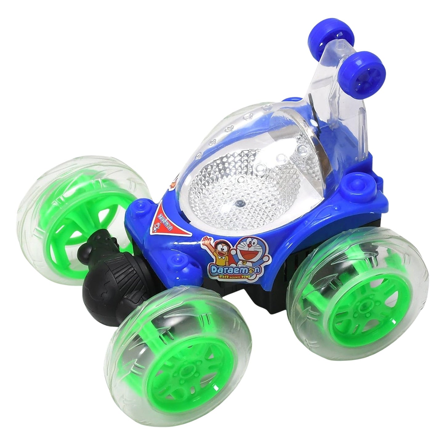 Rechargeable 360° Stunt Remote Control Car with 3D Lights & Music for Kids