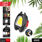 Triangular Camping Flashlight with Lighter – 6 Modes, 3 Colors, Waterproof