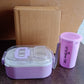 Multi-Functional 1 Set Leakproof Lunch Box with Cutlery & Tumbler