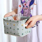 Canvas Fabric Basket with Handle (Random Prints)