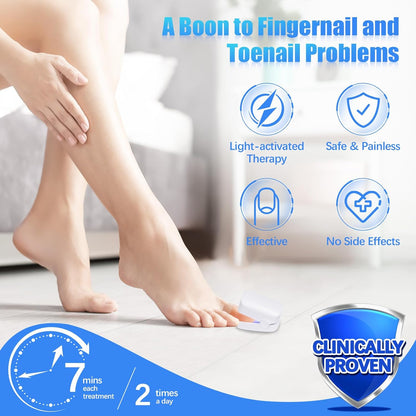 12915 Rechargeable Nail Fungus Treatment For Toenail Toe Nail Fungal Treatment Nail Fungus Laser Device Anti-fungal Nail Treatment For Hand  Feet Infections Remover For Home Use Wukusy