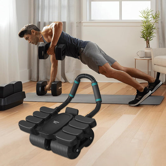Automatic Rebound Abdominal Wheel With 8 Elbow Supports (1 Pc) Wukusy