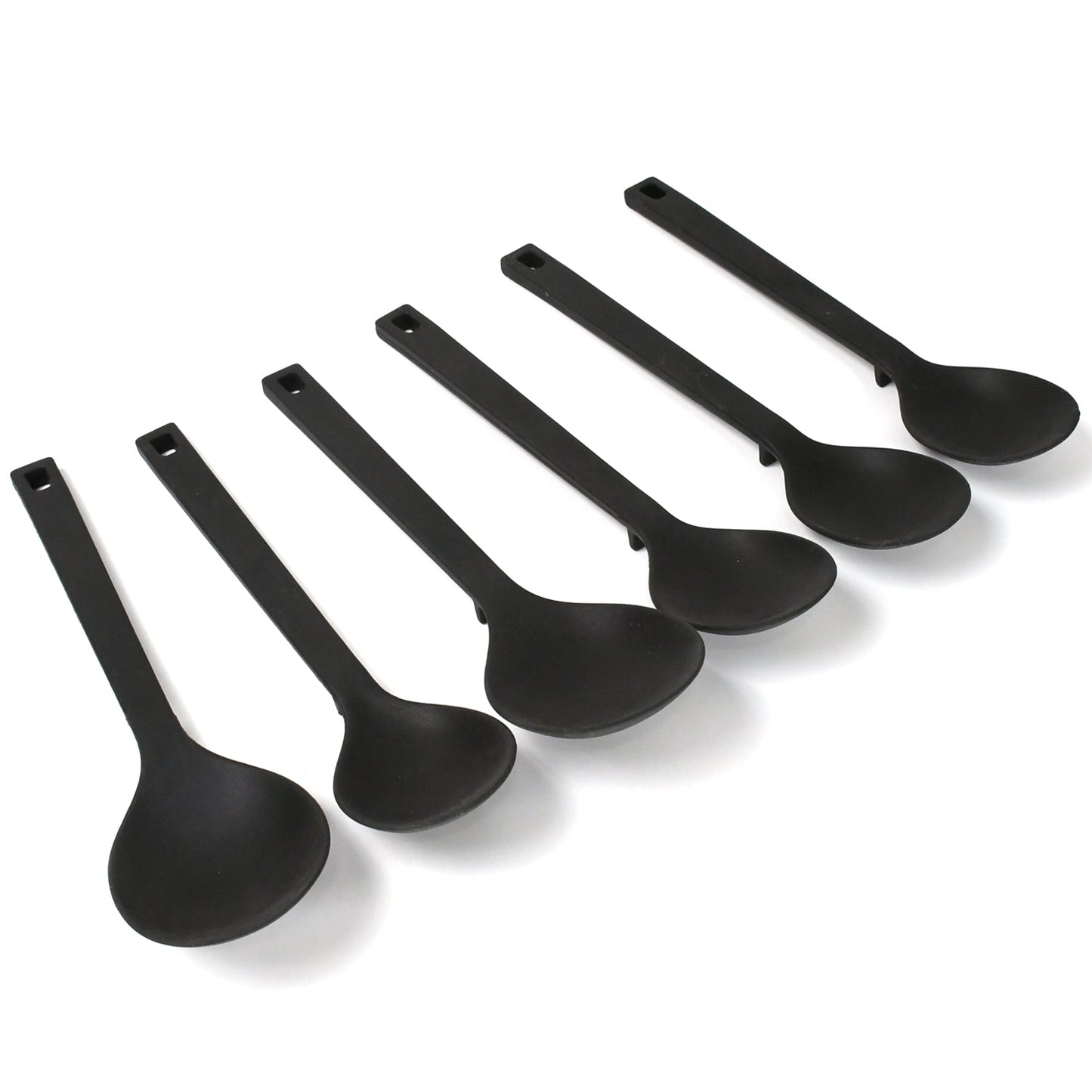 Multipurpose Silicone Spoon, Silicone Basting Spoon Non-Stick Kitchen Utensils Household Gadgets Heat-Resistant Non Stick Spoons Kitchen Cookware Items For Cooking and Baking (6 Pcs Set) Your Brand