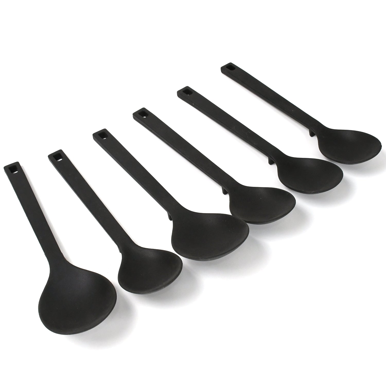Multipurpose Silicone Spoon, Silicone Basting Spoon Non-Stick Kitchen Utensils Household Gadgets Heat-Resistant Non Stick Spoons Kitchen Cookware Items For Cooking and Baking (6 Pcs Set) Your Brand