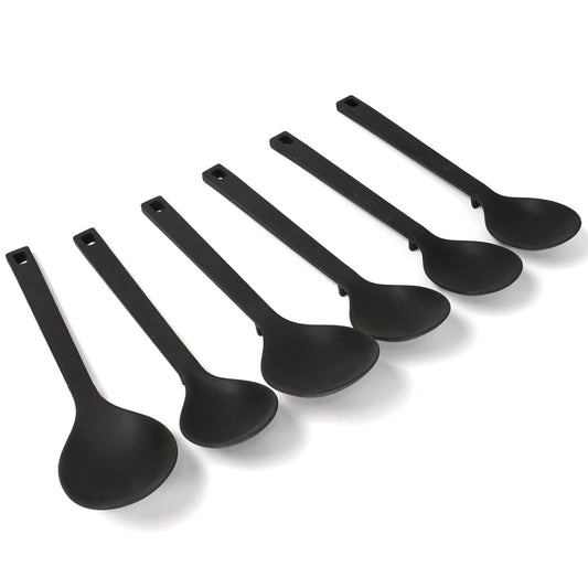 Multipurpose Silicone Spoon, Silicone Basting Spoon Non-Stick Kitchen Utensils Household Gadgets Heat-Resistant Non Stick Spoons Kitchen Cookware Items For Cooking and Baking (6 Pcs Set) Your Brand