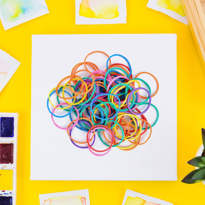 Strong & Reusable Rubber Bands: Multicolor for Office, Home & School Your Brand