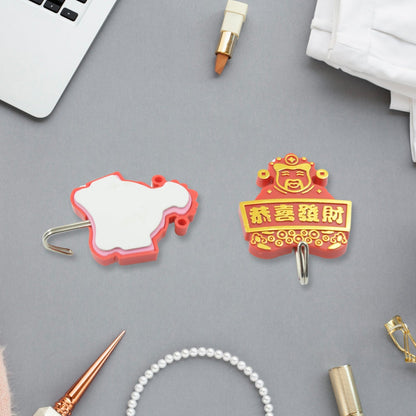Multipurpose Self-Adhesive Hooks (2 Pc): Heavy Duty, Waterproof, Bathroom, Kitchen Your Brand