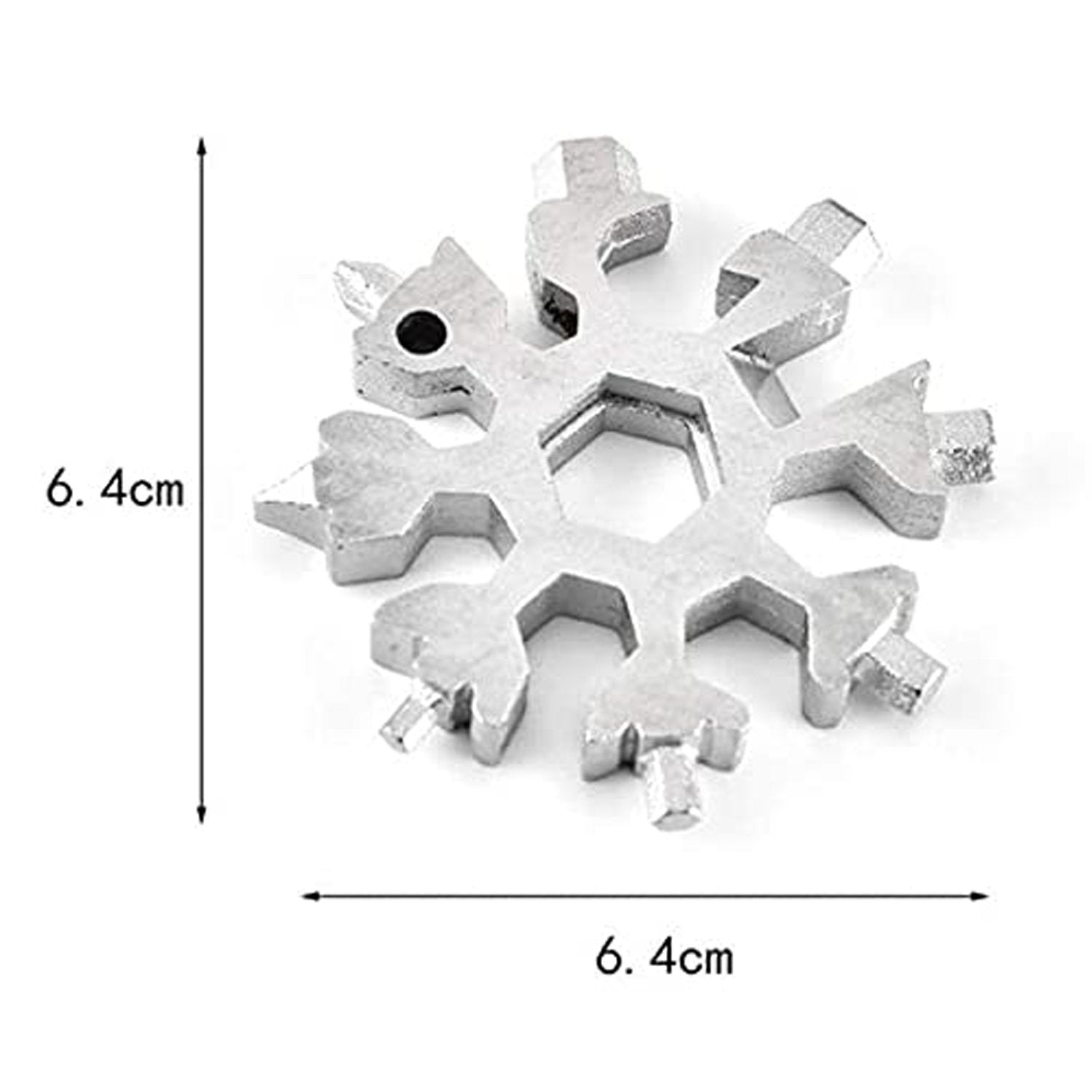 Durable & Portable 18 in 1 Snowflake Multi-Tool, Snowflake Bottle Opener Flat Phillips Screwdriver Kit Wrench Your Brand