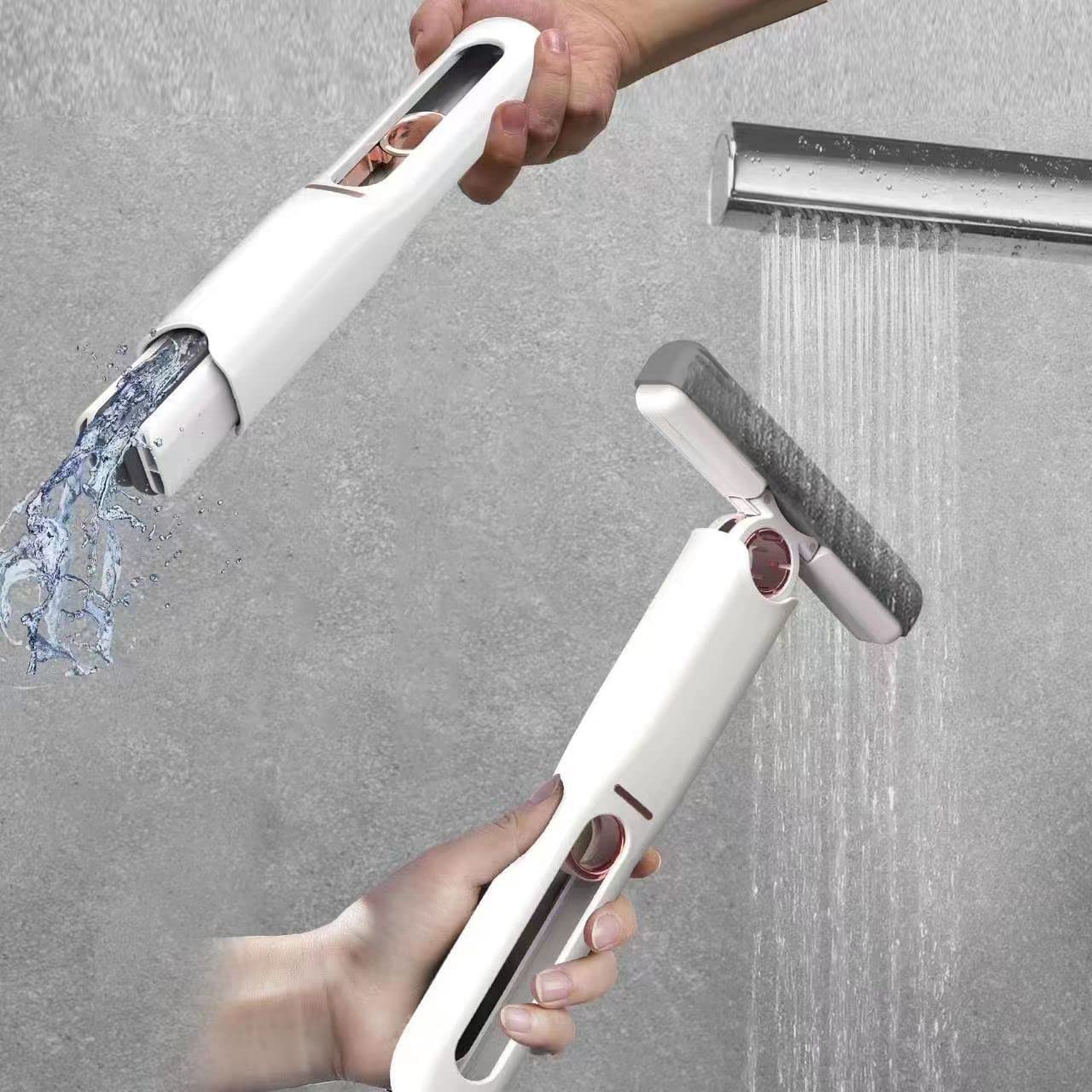 Portable Self-Squeeze Short Mop, Mini Hand Wash-Free Strong Absorbent Mop with 1 Cotton Head, Cleaning Sponge For Bathroom Kitchens Table Your Brand