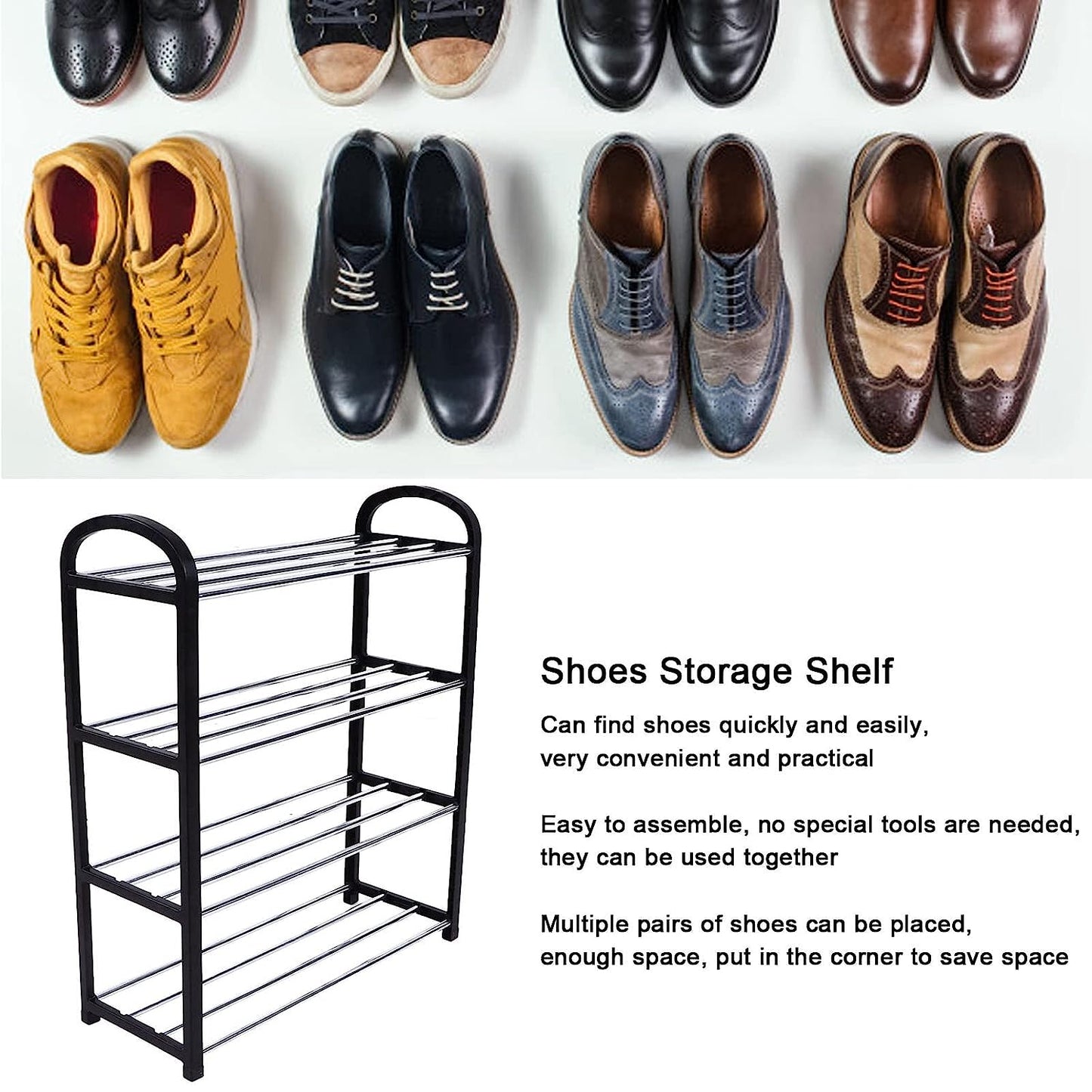 4 Shelves Shoe Rack Your Brand