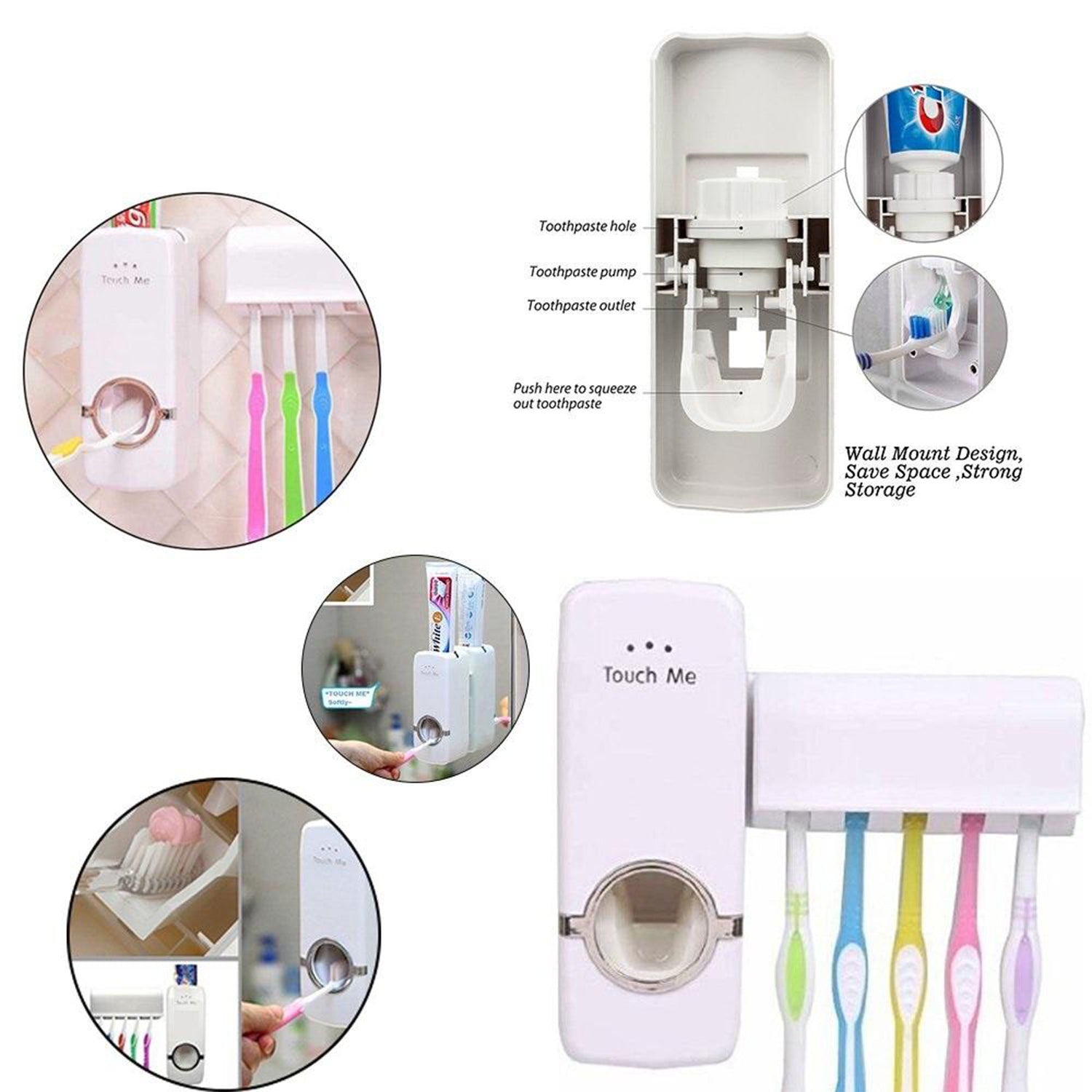 Toothpaste Dispenser & Tooth Brush Holder Your Brand