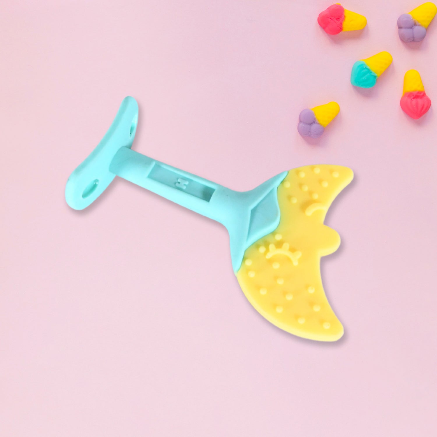 Baby Silicone Teether, Fruit Teether for Toddlers,100% Food Grade Silicone Teether, Non-Toxic & Latex Free Suitable for Kids Above 3 Months Sunflower, Moon Shape(1 Pc) Your Brand