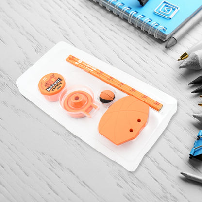 Stationary Kit Football & Basketball Theme Stationary Set For Kids, Pencil, Sharpener, Eraser Set For Kids, Boys & Girls, Birthday Return Gift Stationary Set Your Brand