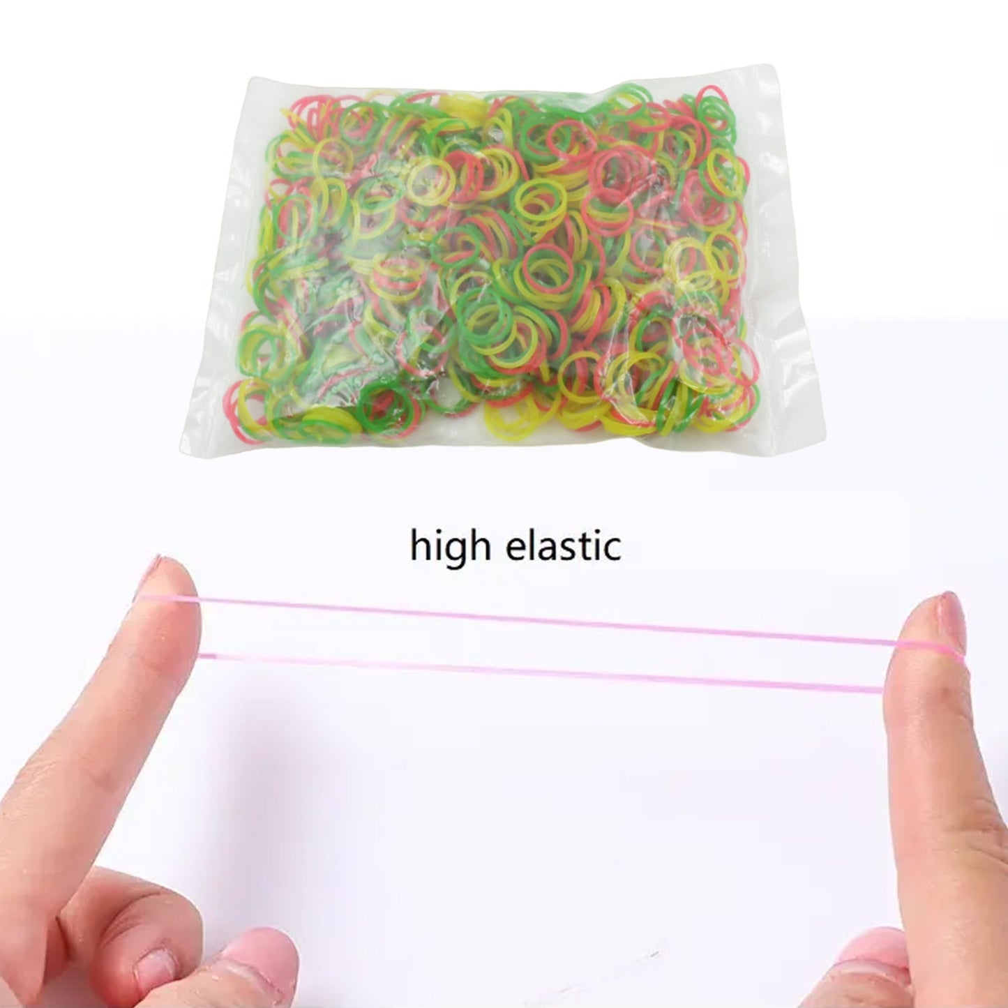 Multicolor Rubber Bands (Elastic & Reusable, Office & Home / 0.5 Inch 100GM) Your Brand