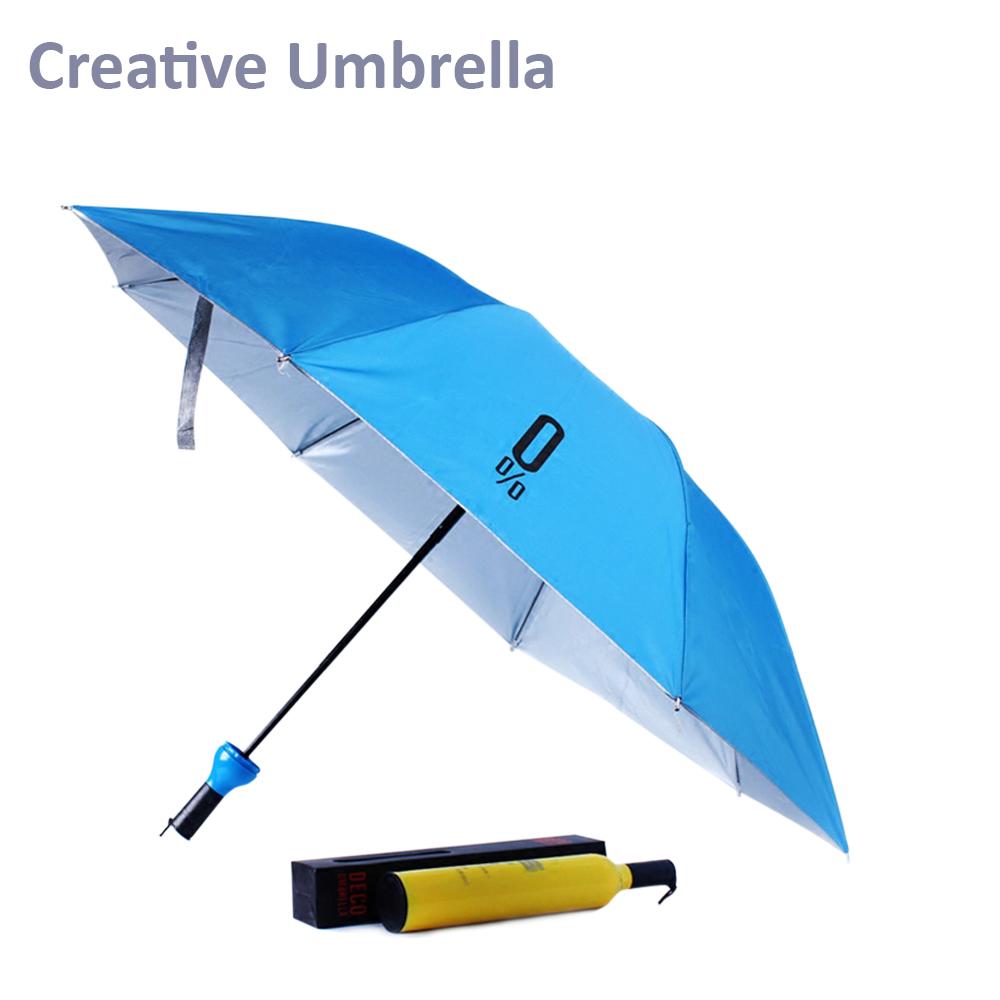 Pocket Folding Wine Bottle Umbrella Your Brand