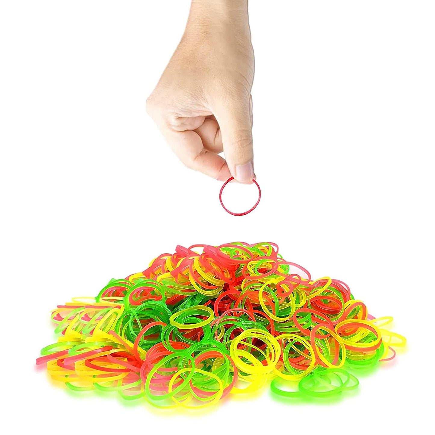 Strong & Reusable Rubber Bands: Multicolor for Office, Home & School (1.5 Inch 100 GM) Your Brand